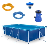 Kit Piscina 5000 Litros Premium + Filtro 3028 L/H 220v Bel + Mini Clorador + 2 Boias Espaguete