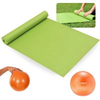 Kit Colchonete 1,73m + Bola Overball 25cm para Pilates e Exerccios Fsicos