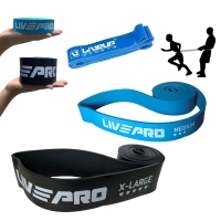 Kit 3 Faixa Elsticas Super Band Intensidade Mdia, Forte e Super Forte para Exerccios Treino