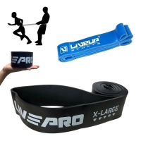Kit 2 Faixa Elsticas Super Band Intensidade Forte e Super Forte para Exerccios Treino Liveup
