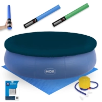 Kit Piscina Inflvel 4600l Mor + Espaguete Espada Macarro + Capa e Forro + Mini Bomba