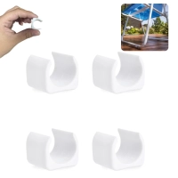 Kit Protetor para Cadeira de Praia Quadrado Branco / Protetor de P para Cadeira Evita Riscos