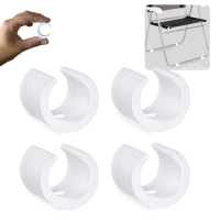 Kit Protetor para Cadeira de Praia Redondo Branco / Protetor de P para Cadeira Evita Riscos