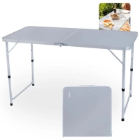 Mesa Dobrvel Porttil Vira Maleta com Ala 1,20m para Pesca Camping e Praia Mesa Prtica Dupla Mor