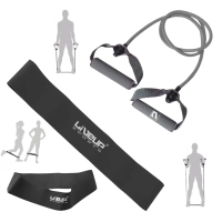 Kit Extensor Elastico com Ala Tenso Extra Forte + Mini Band Extra Forte Treino Exercicio Musculao