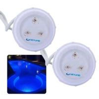 Kit 2 Super Led Rgb 9w Colorido para Piscina de Fibra Ou Vinil Netuno