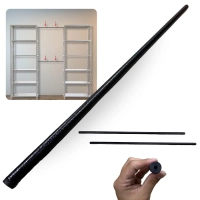 Kit 2 Varo em Barra Multiuso 70cm Suporte Multifuncional para Estante / Suporte de Toalhas e Pequenas Cortinas / Decorao