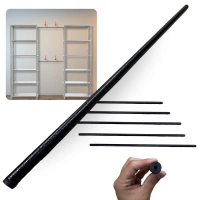 Kit 5 Varo em Barra Multiuso 70cm Suporte Multifuncional para Estante / Suporte de Toalhas e Pequenas Cortinas / Decorao