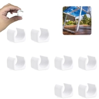 Kit 8 Protetores para Cadeira de Praia Quadrado Branco / Protetor de P para 2 Cadeiras Mor Evita Riscos