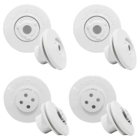 Kit 2 Dispositivo de Retorno + 2 Dispositivo Anti Turbilho para Piscinas de Vinil