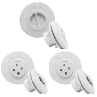 Kit 1 Dispositivo de Aspirao + 2 Dispositivos Anti Turbilho para Piscinas de Vinil