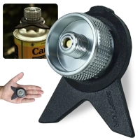 Adaptador para Gas Tubo de Fogareiro Cabea Refil Conversor Campgas Compacto em Aluminio Controle Rotativo Ntk