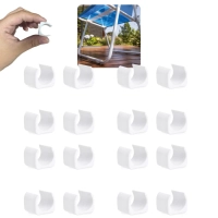 Kit 16 Protetores para Cadeira de Praia Quadrado Branco / Protetor de P para 4 Cadeiras Mor Evita Riscos