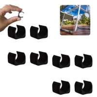 Kit 8 Protetores para Cadeira de Praia Quadrado Preto / Protetor de P para 2 Cadeiras Mor Evita Riscos