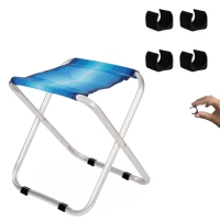 Kit Banqueta Dobrvel em Aluminio Mor + Protetor para o P da Banqueta Quadrado Preto Evita Riscos