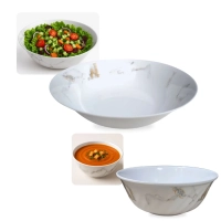 Kit 2 Tigelas Vasilhas com Decorao Marmorizado 30cm 3 Litros + 20cm 1,2 Litros
