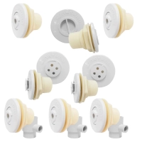 Kit Dispositivos 2 Anti Turbilho + 1 Aspirao + 2 Retorno + 3 Hidromassagem para Piscinas de Fibra