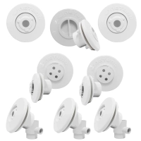 Kit Dispositivos 2 Anti Turbilho + 1 Aspirao + 2 Retorno + 3 Hidromassagem para Piscinas de Vinil
