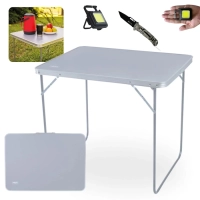 Kit Mesa Dobrvel com Ala 80cm + Canivete Dexter em Inox + Lanterna Keyled Gancho Abridor de Garrafas e Im