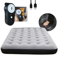 Kit Colcho Casal Fit Ecologic Ntk + Bomba de Ar Recarregavel Via Usb Portatil