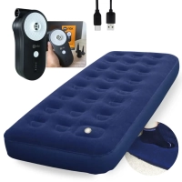 Kit Colcho Inflvel Solteiro Zenite Ntk + Bomba de Ar Recarregavel Via Usb Portatil