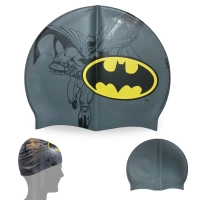 Touca de Natao Infantil Silicone Personagem Batman Liga da Justia Piscina Natao Praia Bel