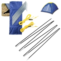 Conjunto Estacas Espeques para Camping + 1 Unidade Vareta de Reposio Barraca Iglu 3 Pessoas Mor