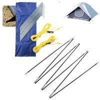 Conjunto Estacas Espeques para Camping + Conjunto Varetas de Reposio para Barraca Luna 6 Pessoas Mor