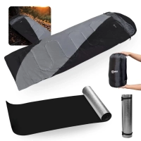 Kit Saco de Dormir Max 2 em 1 Cobertor Trmico de -5c  +10c+ Isolante Trmico Aluminizado Camping