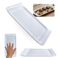 Travessa Bandeja 30 Cm Retangular para Buffet Sushi Finger Food Petisqueira Doceira Expositor