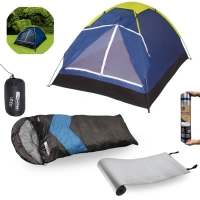 Kit Barraca 4 Pessoas Iglu + Saco de Dormir Viper + Isolante Trmico 1,80 M Camping e Pesca