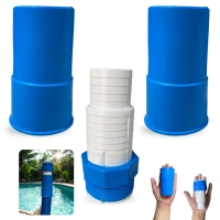 Kit 2 Ponteiras para Mangueira 38 Mm Esquerda + Adaptador Rosca Fina para Aspirao de Piscina