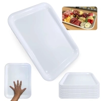 Kit 10 Travessas Bandejas 38 Cm para Buffet Expositor Vitrine Padaria Confeitaria Doceira Petisqueira