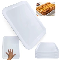 Kit 10 Travessas Bandejas 44 Cm para Buffet Expositor Vitrine Padaria Confeitaria Doceira Petisqueira