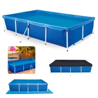 Piscina Mor 3000 Litros Retangular Standard em Ao com Capa e Forro