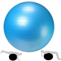 Bola Pilates Suia Premium 65 Cm Exerccios Academia Azul