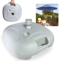 Base Plstica para Guarda-sol e Ombrelone de 21 Kg Jardim Piscina Preenchido com gua Ou Areia
