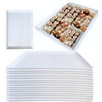 15 Pratos para Restaurante Japons Buffet 35 Cm Melamina/ Plstico