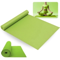 Colchonete Tapete Yoga Pilates em Eva Verde 1,73 Mts Antiderrapante Ginstica Academia Fitness Exerccios