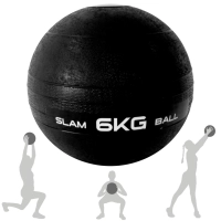 Bola de Peso Slam Ball 6kg Preta