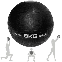 Bola de Peso Slam Ball 8kg Preta