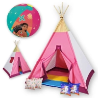 Barraca Infantil Toca Cabana Festa do Pijama Unicrnio + Bola Inflvel Princesas