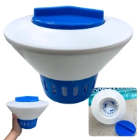 Flutuador Clorador Grande Netuno para Pastilhas de Limpeza e Manuteno de Piscinas