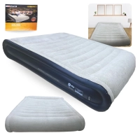 Colcho Inflvel Casal Brunei Nautika com Travesseiro Suporta At 250kg para Camping e Pesca