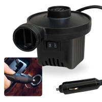 Bomba de Ar Eltrica Inflador para Colcho e Inflveis 12v Veicular Desinflador ( Adaptador Incluso )