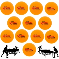 12 Bolinhas de Ping Pong Tnis de Mesa 4 Cm Laranja