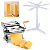 Kit Mquina de Fazer Macarro com 2 Cilindros + Varal para Secar Massas
