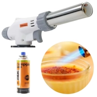 Ma�arico Flame Gun com Igni��o Autom�tica Guepardo + Refil de G�s Nautika