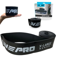 Faixa Elstica Super Band 6,4 Cm Extensor de Intensidade Super Forte Preta Liveup Exerccios