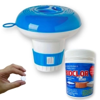 Kit Mini Pastilha de Cloro com 50 Unidades de 2 G + Mini Flutuador